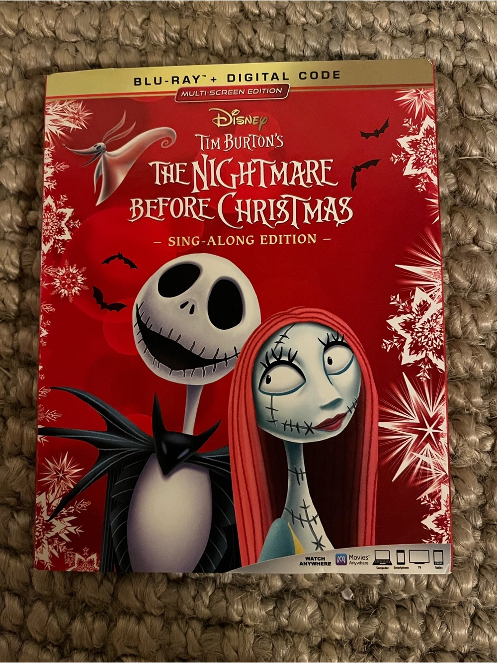 Disney Tim Burton’s The Nightmare Before Christmas Sing-Along Edition Blue Ray
